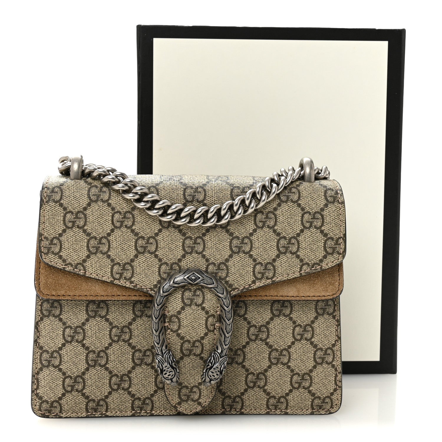 Gucci GG Supreme Monogram Mini Dionysus Shoulder Bag Taupe 11 of 11
