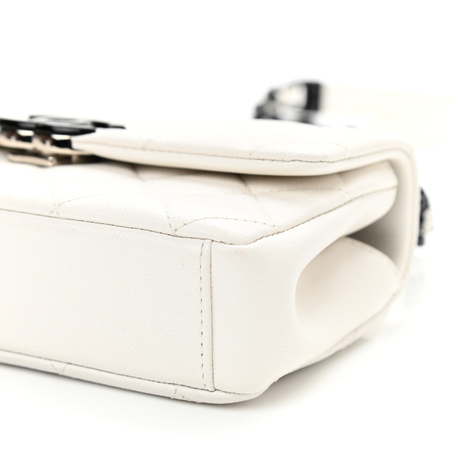 Chanel Caviar Quilted My Everything Small Flap White Black 10 of 10