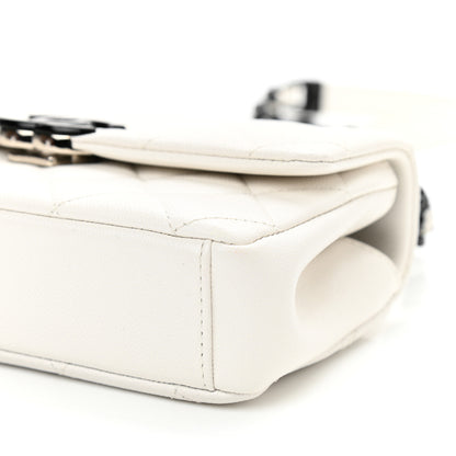 Chanel Caviar Quilted My Everything Small Flap White Black 10 of 10