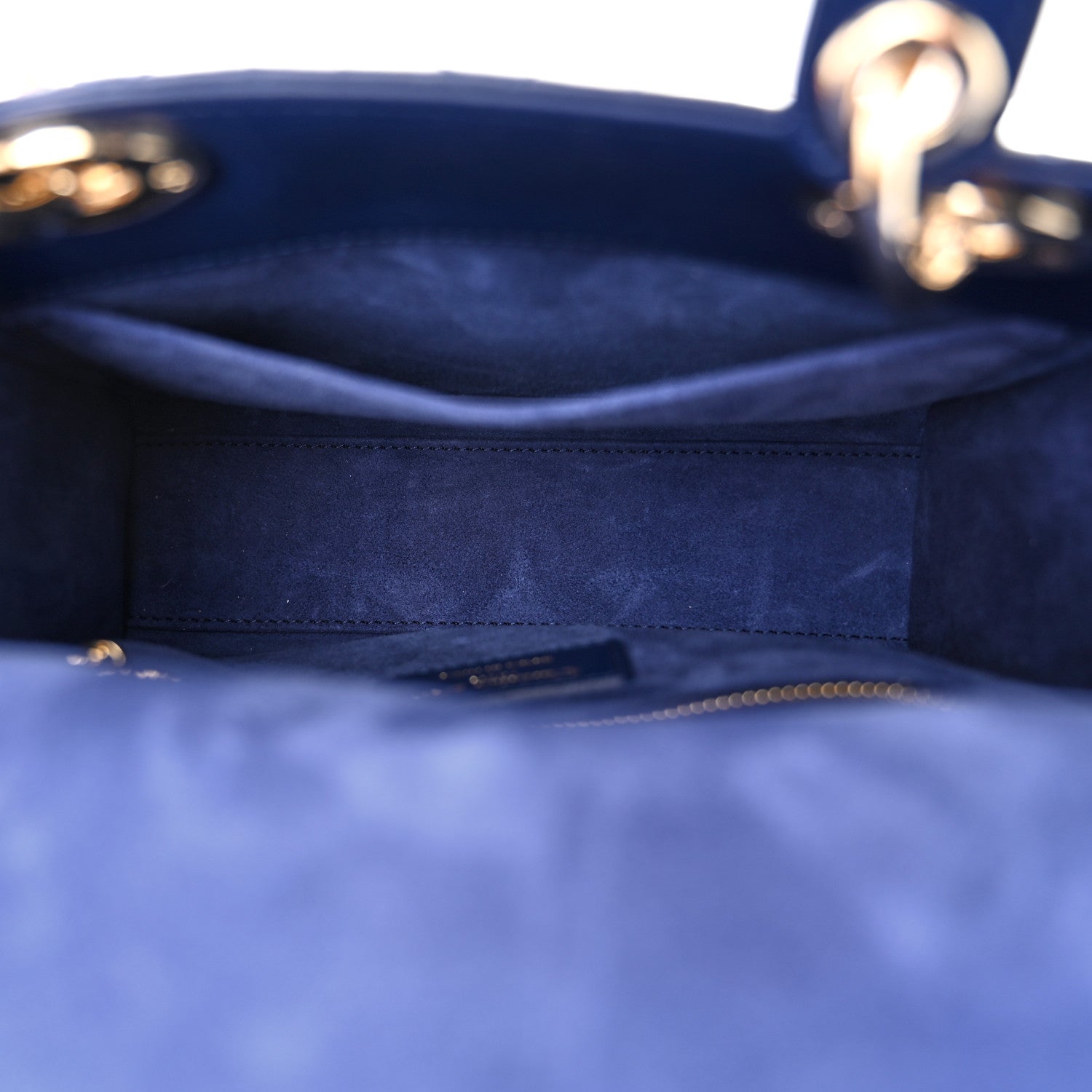 Christian Dior Lambskin Cannage Small My ABCDior Lady Dior Royal Blue 5 of 12
