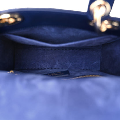 Christian Dior Lambskin Cannage Small My ABCDior Lady Dior Royal Blue 5 of 12