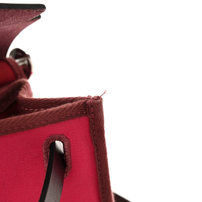 Hermes Vache Hunter Toile Herbag Zip 31 PM Rouge Venetian Rouge Sellier 12 of 13