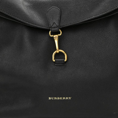 Burberry Derby Calfskin House Check Cornwall Hobo Black 9 of 14