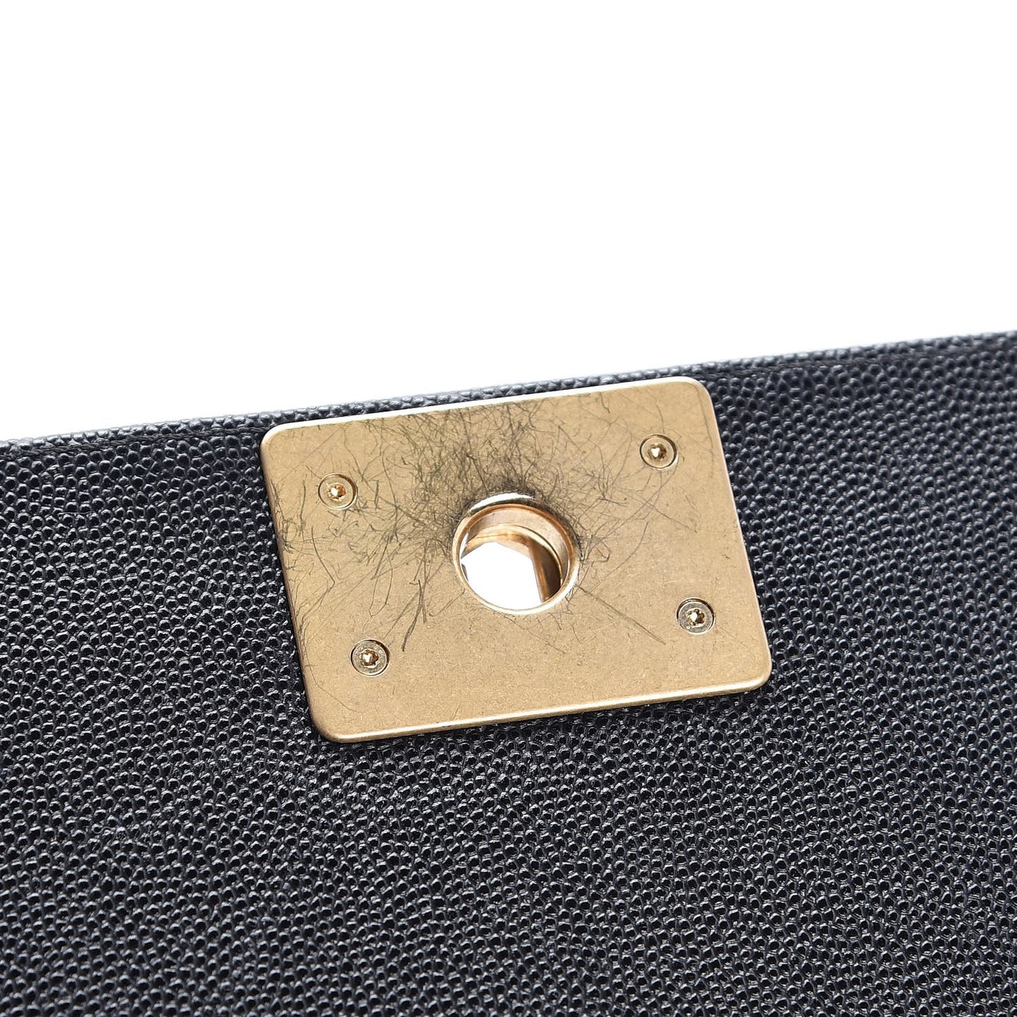 Caviar Quilted Medium Boy Flap Black