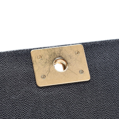Chanel Caviar Quilted Medium Boy Flap Black 8 of 10