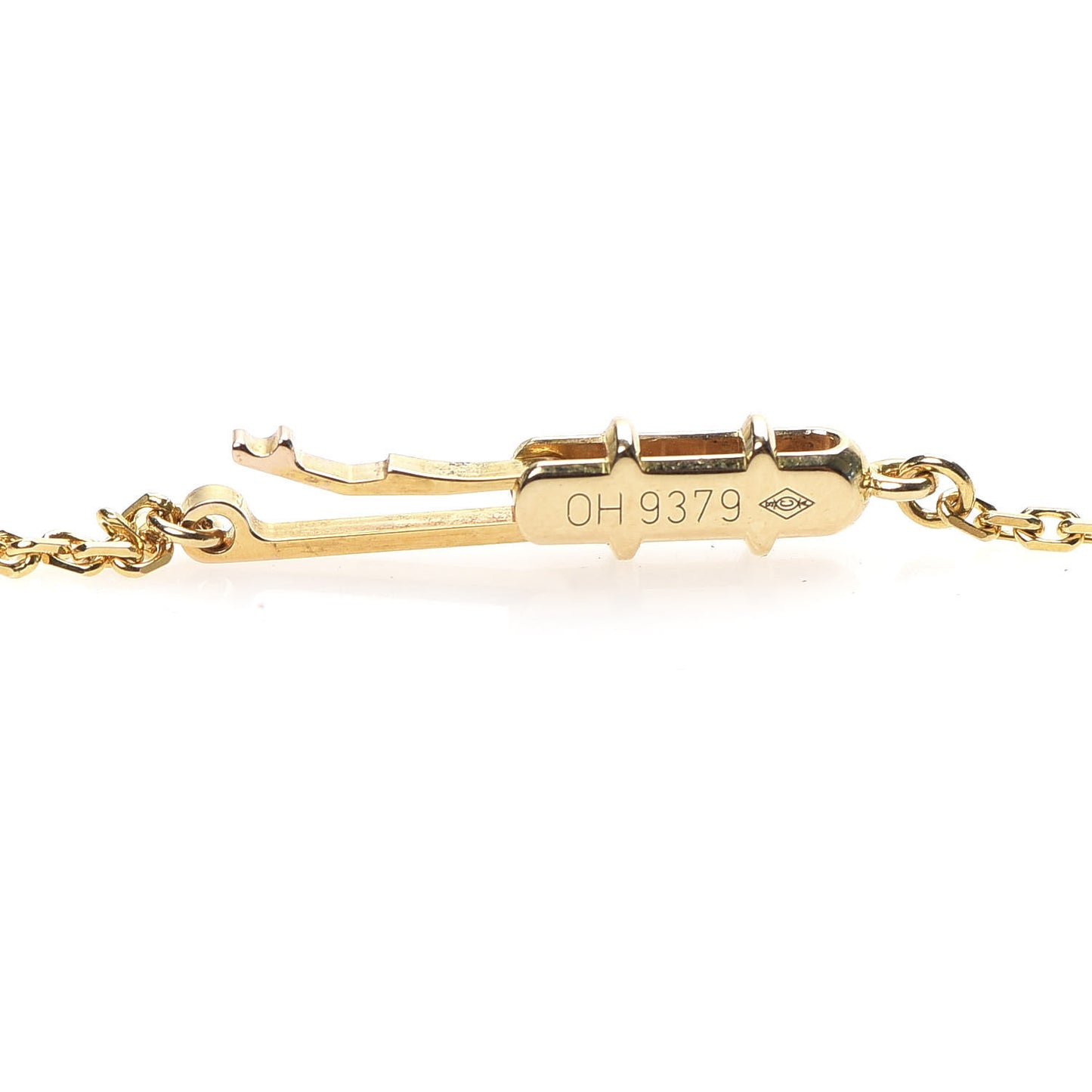 18K Yellow Gold Diamond Hearts And Symbols Pendant Necklace