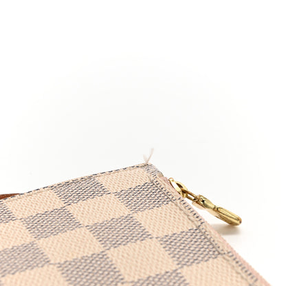 Louis Vuitton Damier Azur Neverfull MM GM Pochette Rose Ballerine 12 of 15