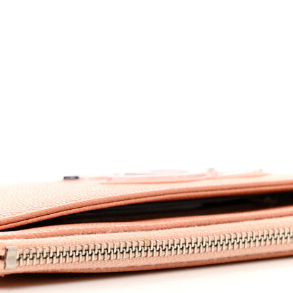 Chanel Caviar CC Zip Pouch Light Pink Black 7 of 8