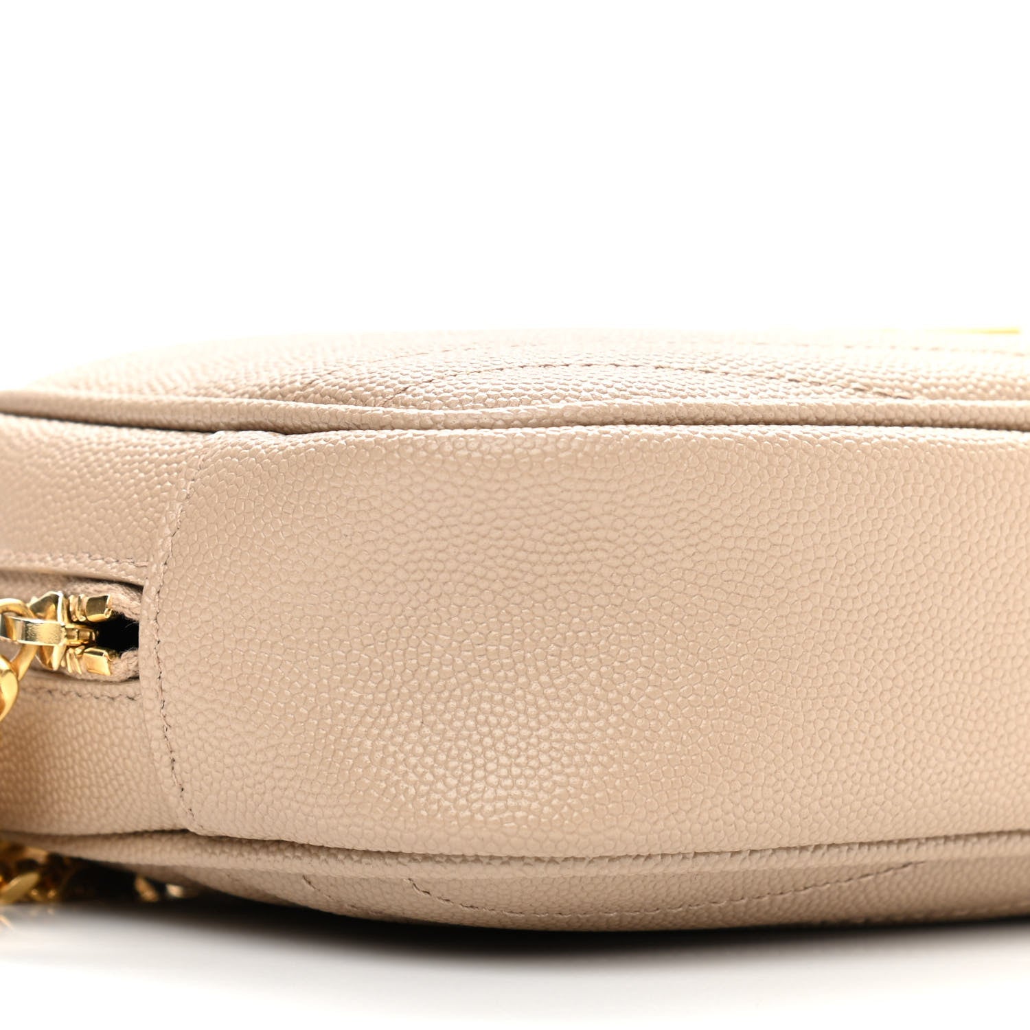 Saint Laurent Grain De Poudre Matelasse Monogram Mini Lou Camera Bag Dark Latte 9 of 12