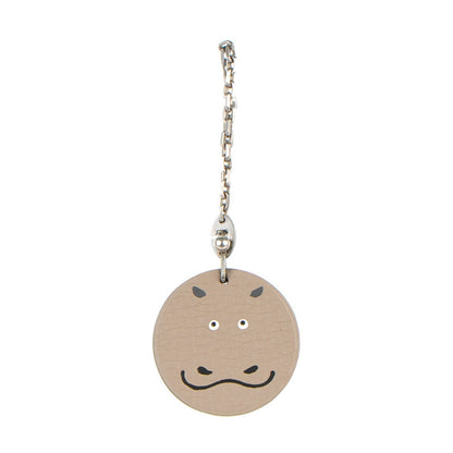 Hermes Togo Hippo Bag Charm Gris Tourterelle 1 of 4