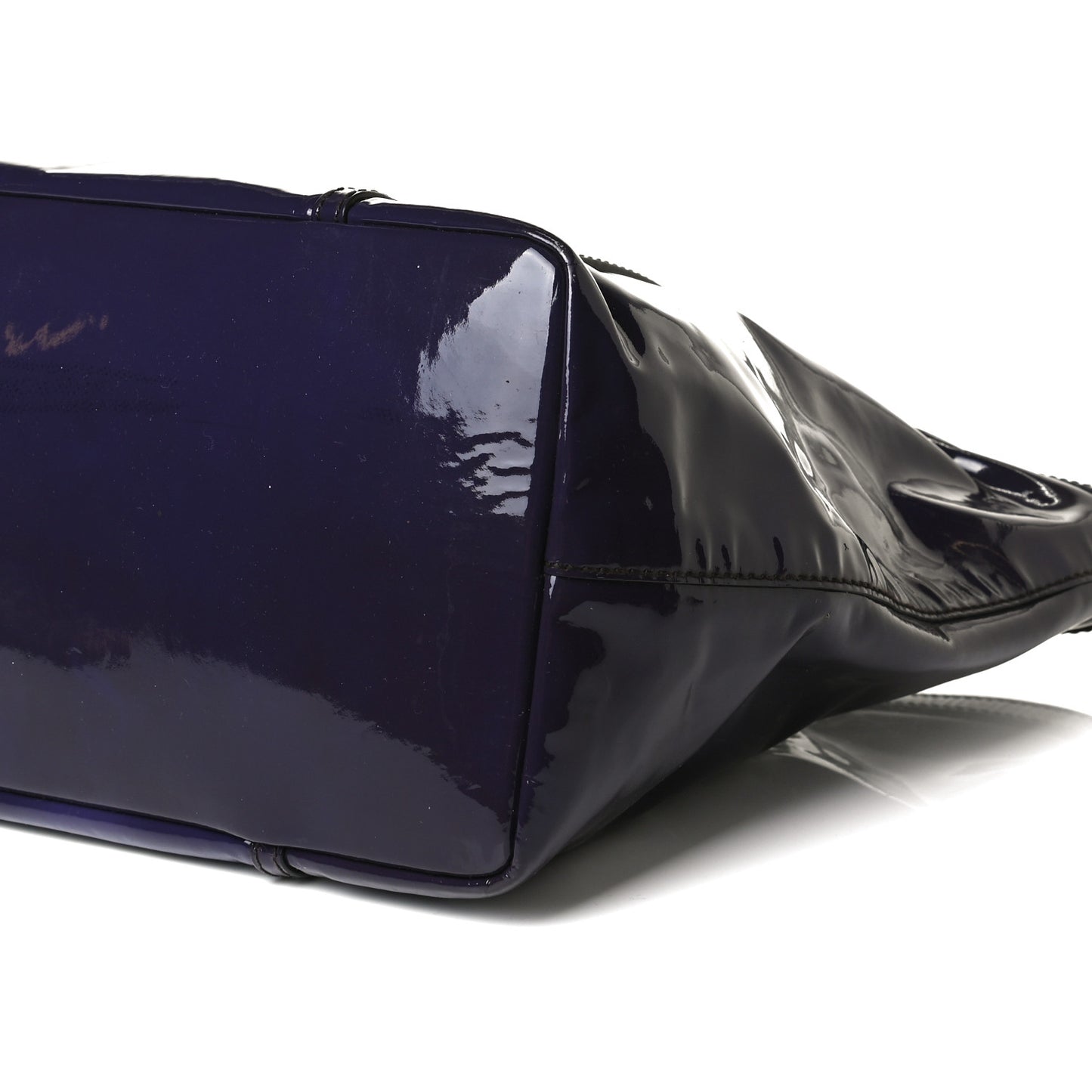 Patent Shopping Tote Purple