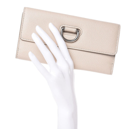 Burberry Grainy Calfskin D-Ring Continental Wallet Stone 2 of 6