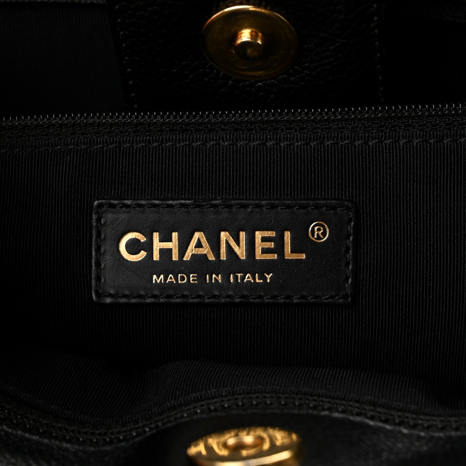 Chanel Calfskin Cerf Executive Shopper Tote Black 6 of 10