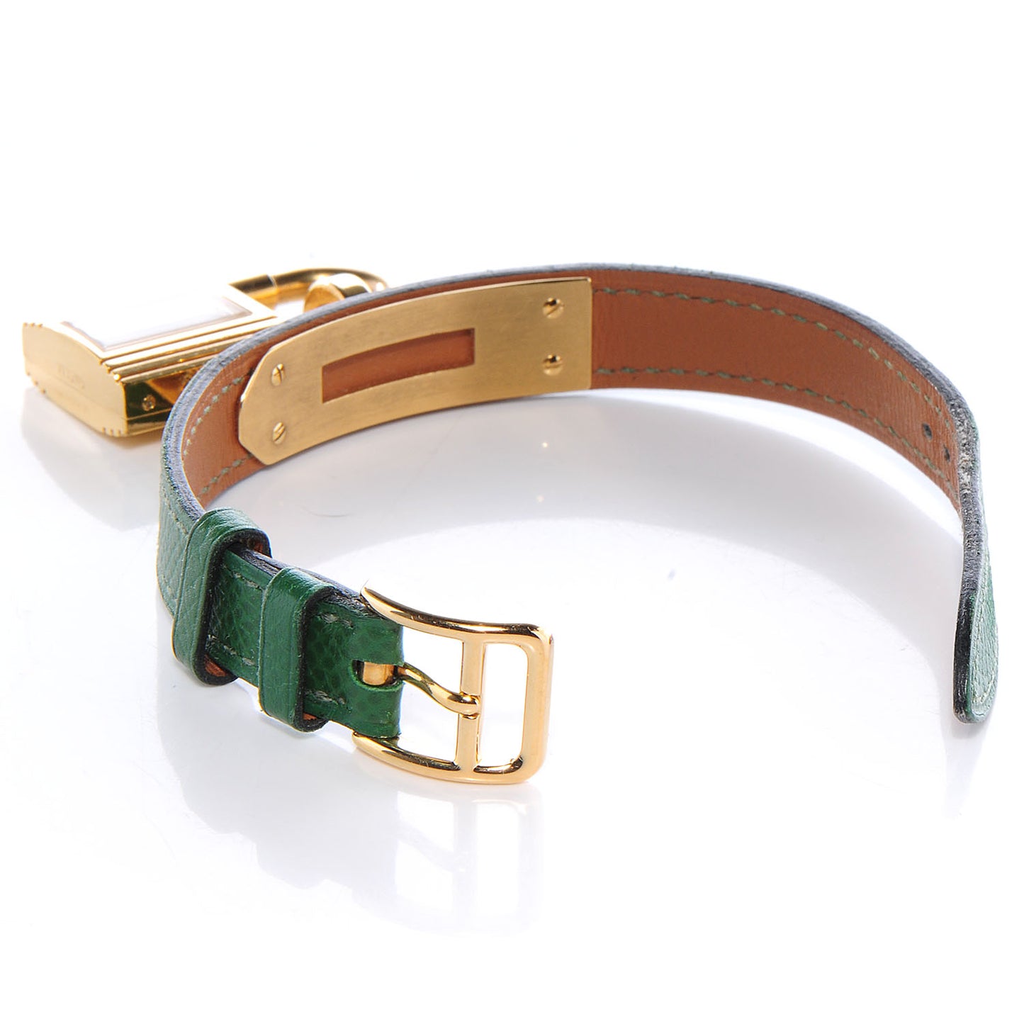 Stainless Steel Courchevel 20mm Kelly Cadena Quartz Watch Vert Clair