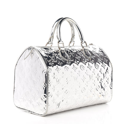 Louis Vuitton Monogram Miroir Speedy 30 Silver 2 of 7