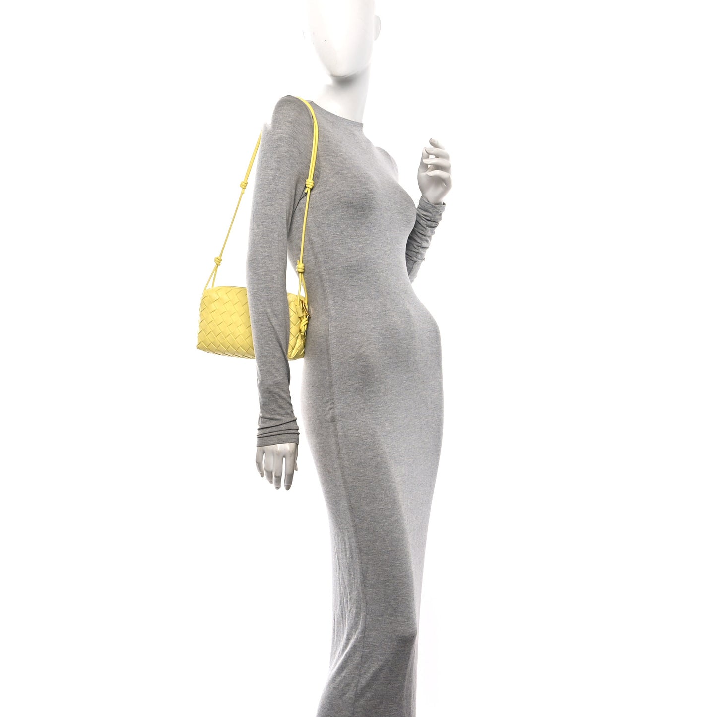 Nappa Intrecciato Loop Baguette Bag Sherbert