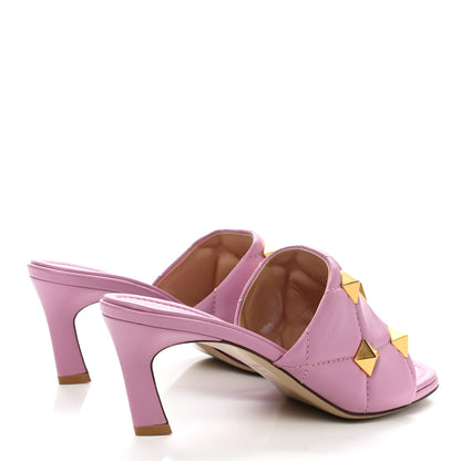 Valentino Garavani Nappa Quilted Roman Stud 65mm Slide Sandals 38.5 Giacinto 4 of 8