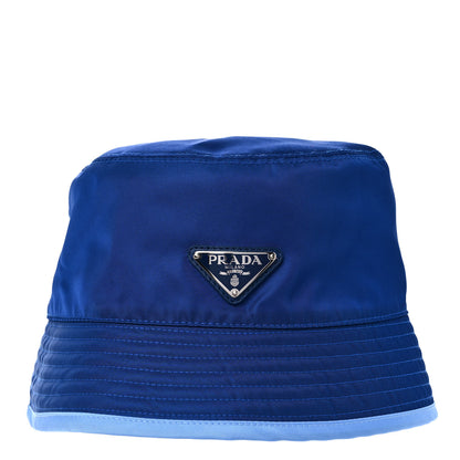 Prada Nylon Reversible Bucket Hat M Blue 5 of 8