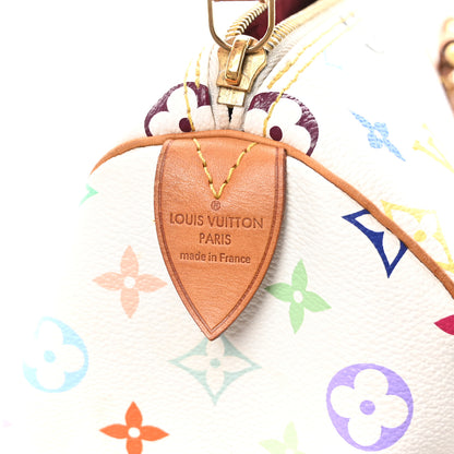 Louis Vuitton Monogram Multicolor Speedy 40 White 6 of 9