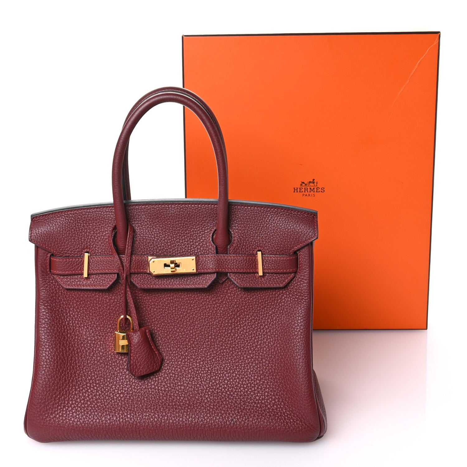 Hermes Togo Birkin 30 Rouge H 11 of 14