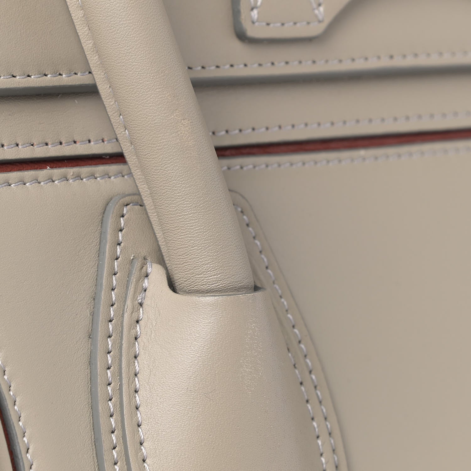 Celine Smooth Calfskin Mini Luggage Light Grey 9 of 12