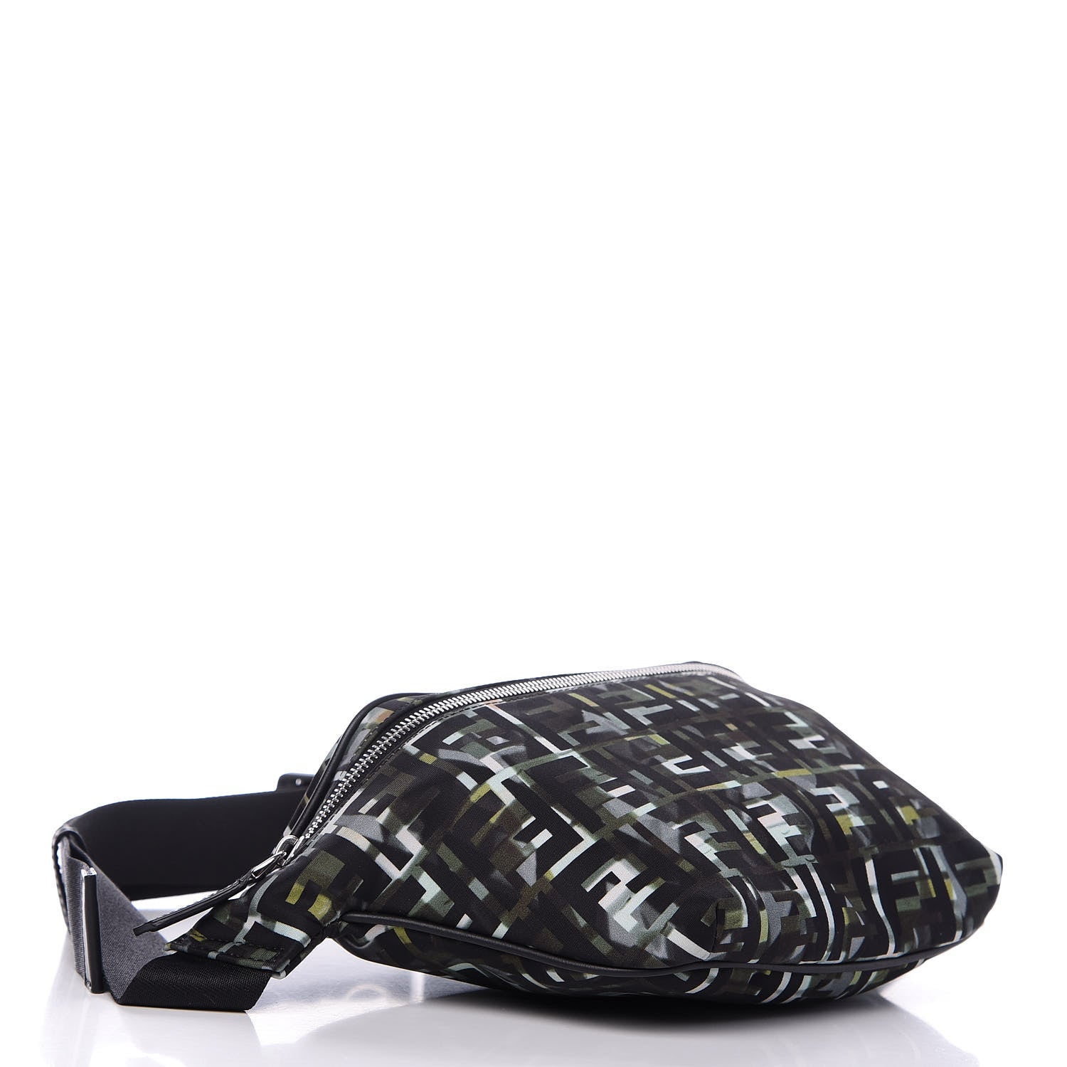 Fendi Nylon CamouFF Belt Bag Black Multicolor 4 of 11