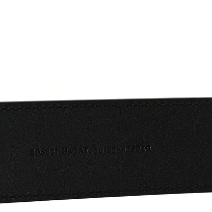 Gucci X ADIDAS Textured Dollar Calfskin Double G 40mm Belt 80 32 Black 4 of 5