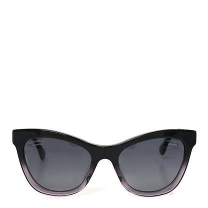 Chanel Polarized Acetate CC Cat Eye Summer Sunglasses 5350 Black 2 of 7