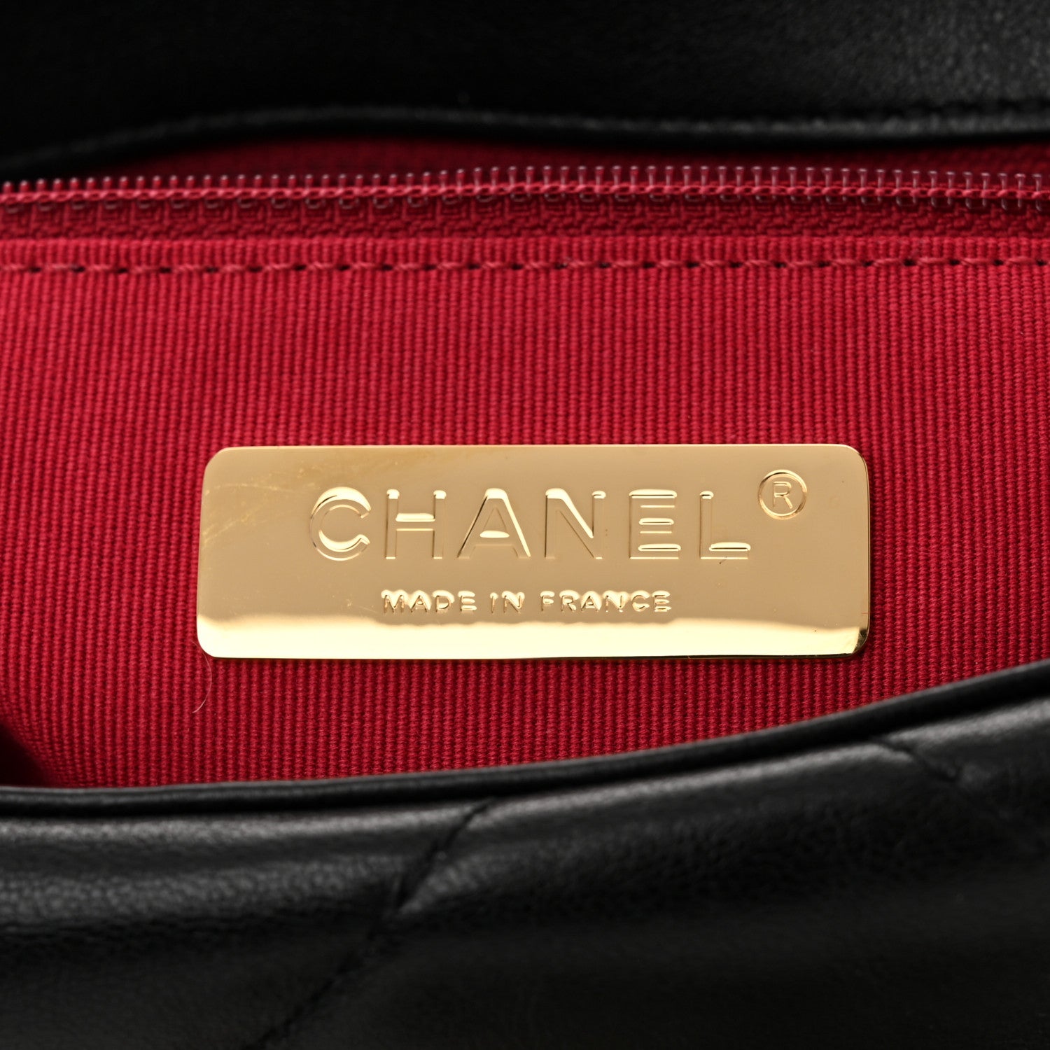 Chanel Shiny Goatskin Quilted Medium Chanel 19 Flap Black 6 of 12