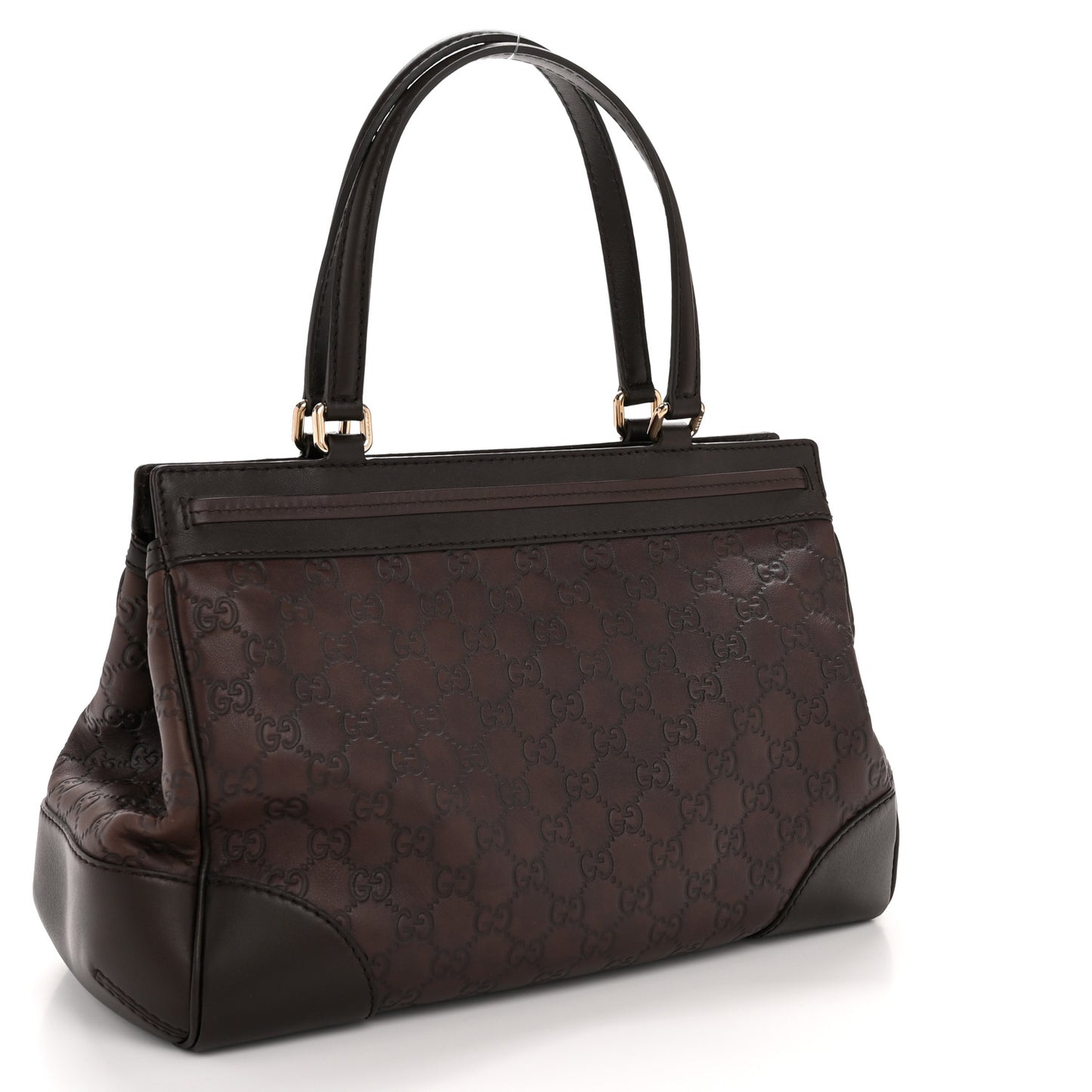 Guccissima Medium Mayfair Tote Dark Brown