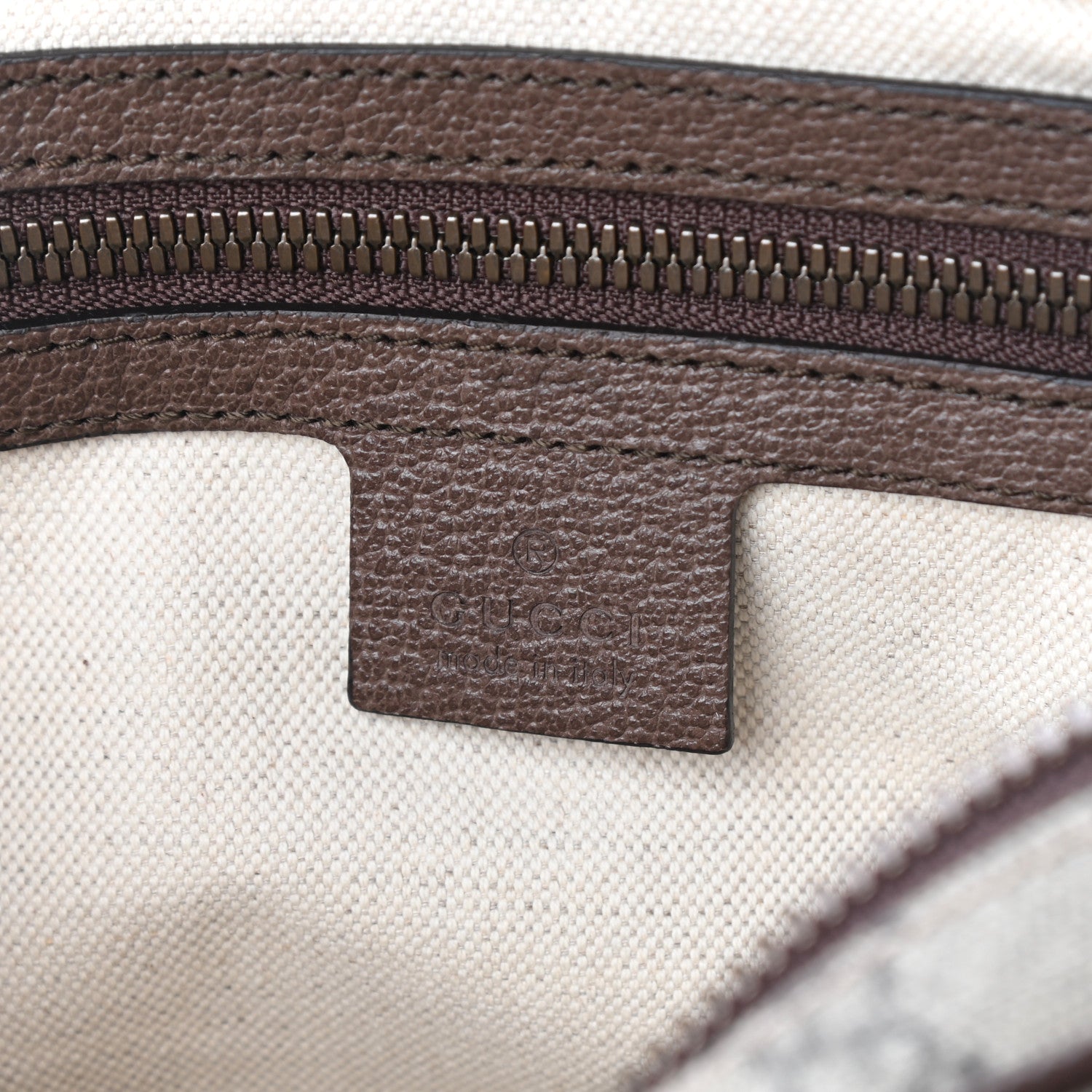 Gucci Soft GG Supreme Monogram Medium Ophidia Belt Bag Dark Brown 8 of 9