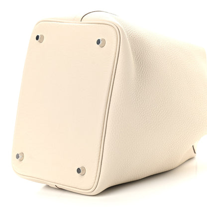 Hermes Taurillon Clemence Picotin Lock 22 MM Craie 9 of 9