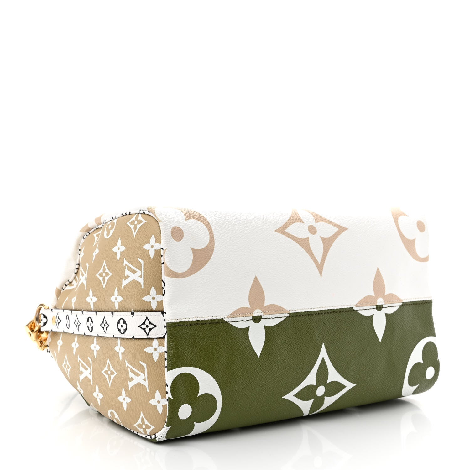 Louis Vuitton Monogram Giant Speedy Bandouliere 30 Kaki Beige 4 of 10