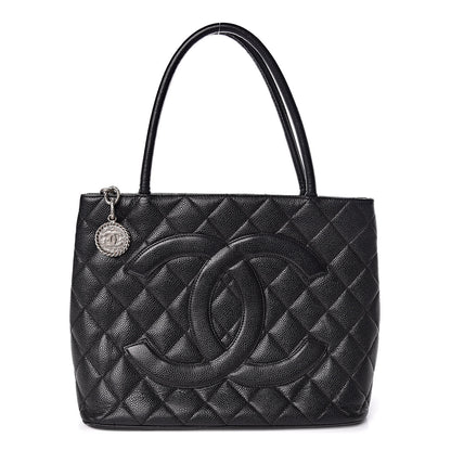 Chanel Caviar Quilted Medallion Tote Black 1 of 13