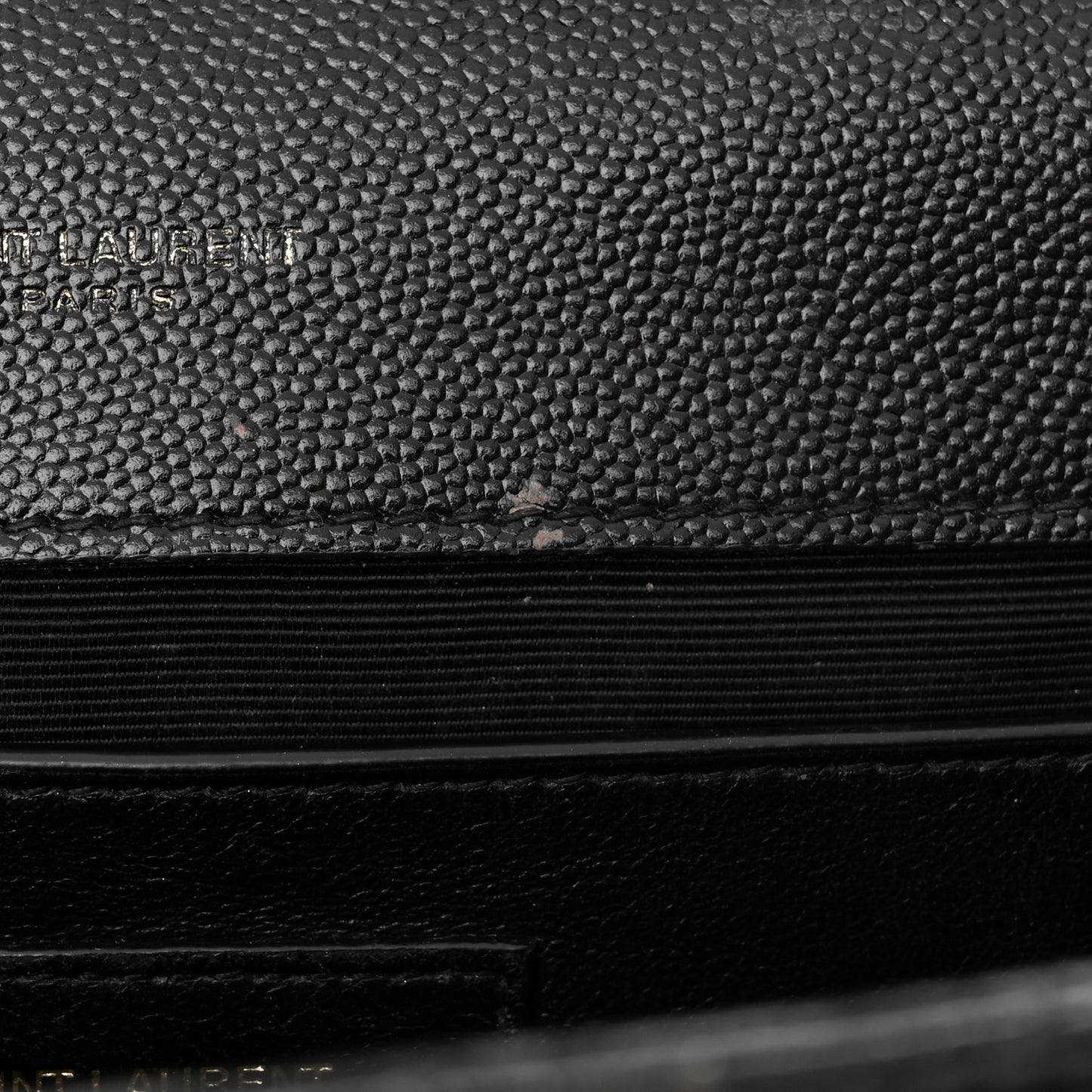 Grain De Poudre Textured Mixed Matelasse Triquilt Medium Monogram Satchel Black