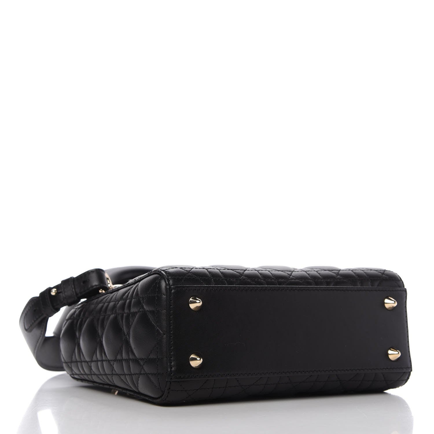 Christian Dior Lambskin Cannage Small My ABCDior Lady Dior Black 4 of 10
