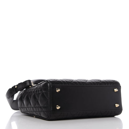 Christian Dior Lambskin Cannage Small My ABCDior Lady Dior Black 4 of 10