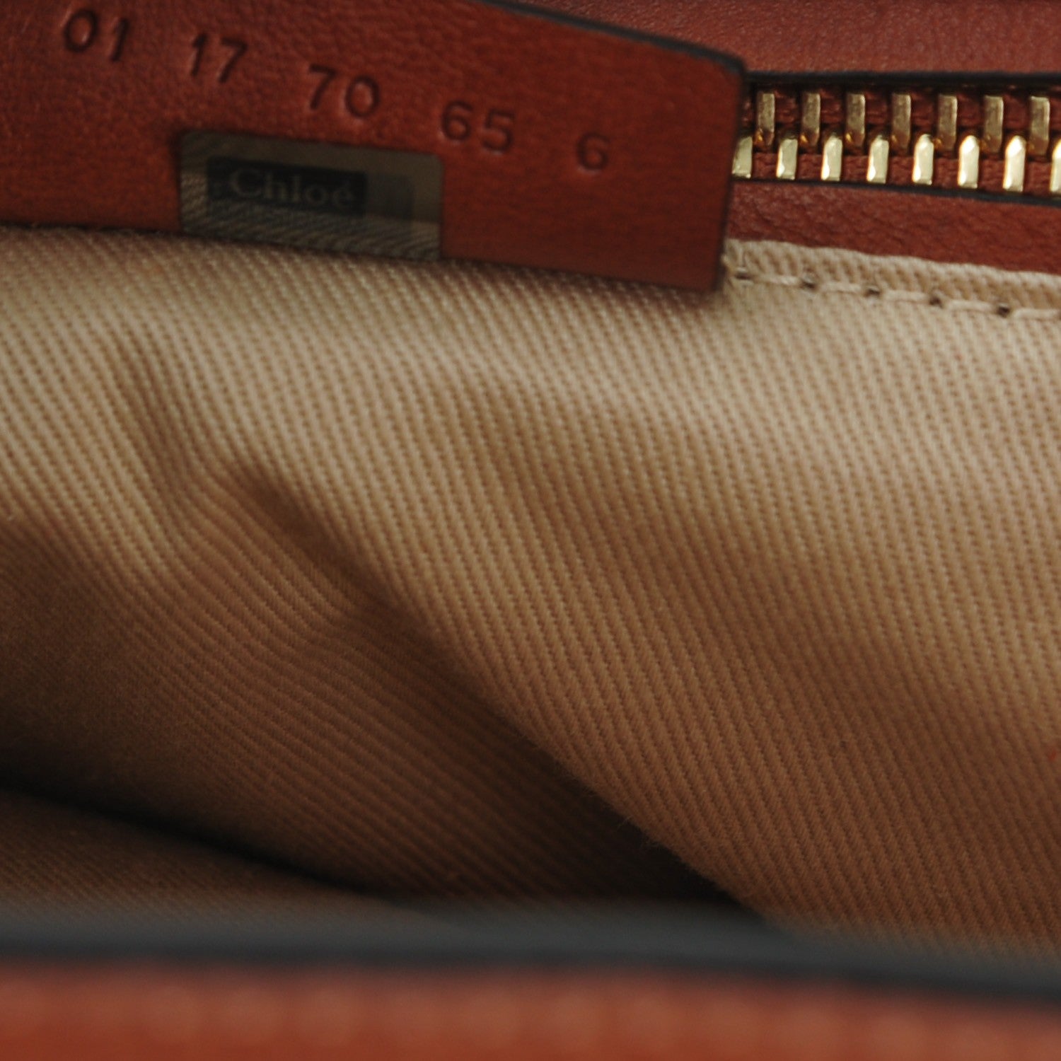 Chloe Suede Calfskin Medium Faye Backpack Tan 9 of 9