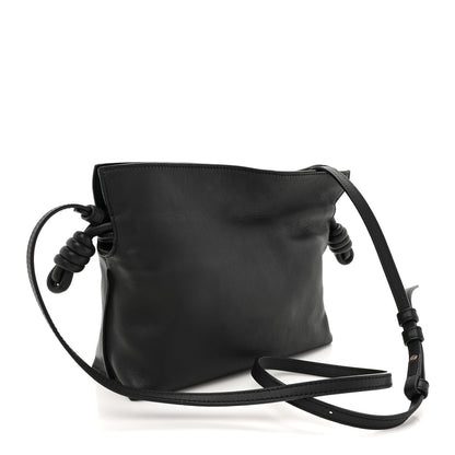 Loewe X HOWLS MOVING CASTLE Satin Calfskin Flamenco Knot Clutch Black 2 of 9