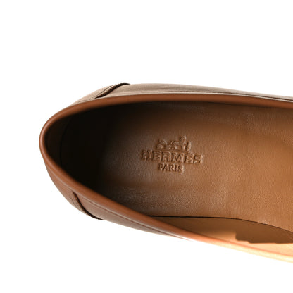 Hermes Calfskin Colette Loafer 38.5 Beige Dore 6 of 9
