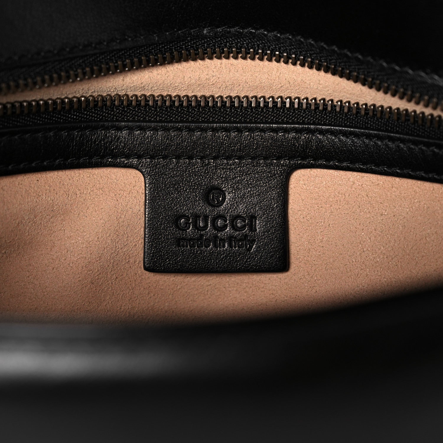 Gucci Calfskin Matelasse Small GG Marmont Shoulder Bag Black 6 of 12
