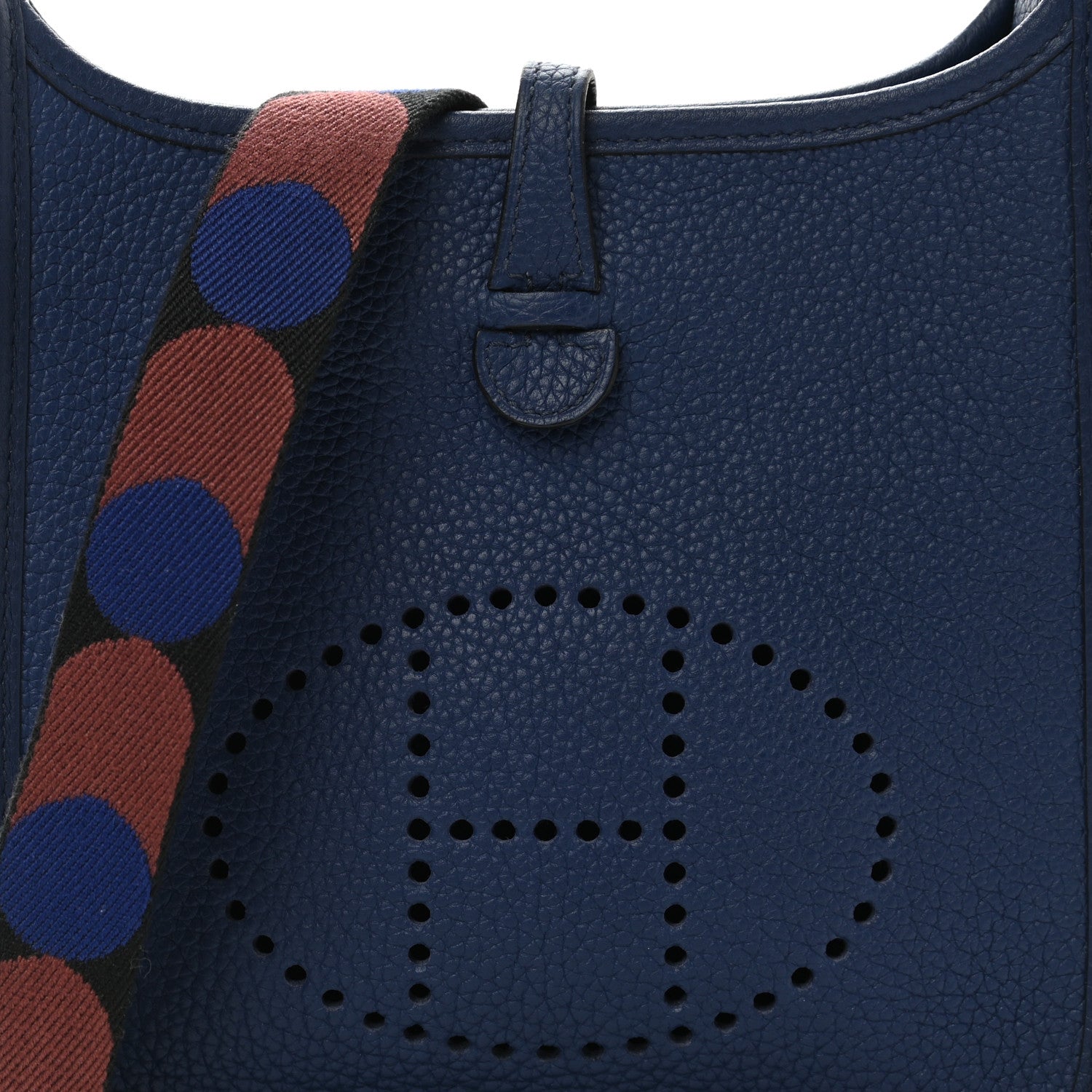Hermes Taurillon Clemence Flipperball Sangle Evelyne TPM Bleu Saphir Black Bleu Saphir 8 of 11