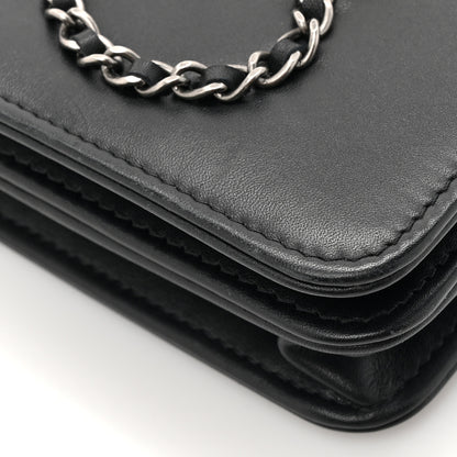 Chanel Calfskin Chain 20s Signe Wallet on Chain WOC Black 12 of 16