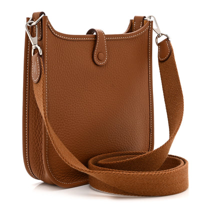 Hermes Taurillon Clemence Evelyne TPM Gold 3 of 10
