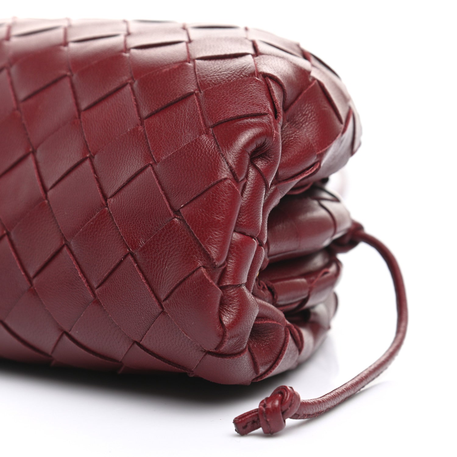 Bottega Veneta Nappa Intrecciato The Mini Pouch Bordeaux 10 of 11