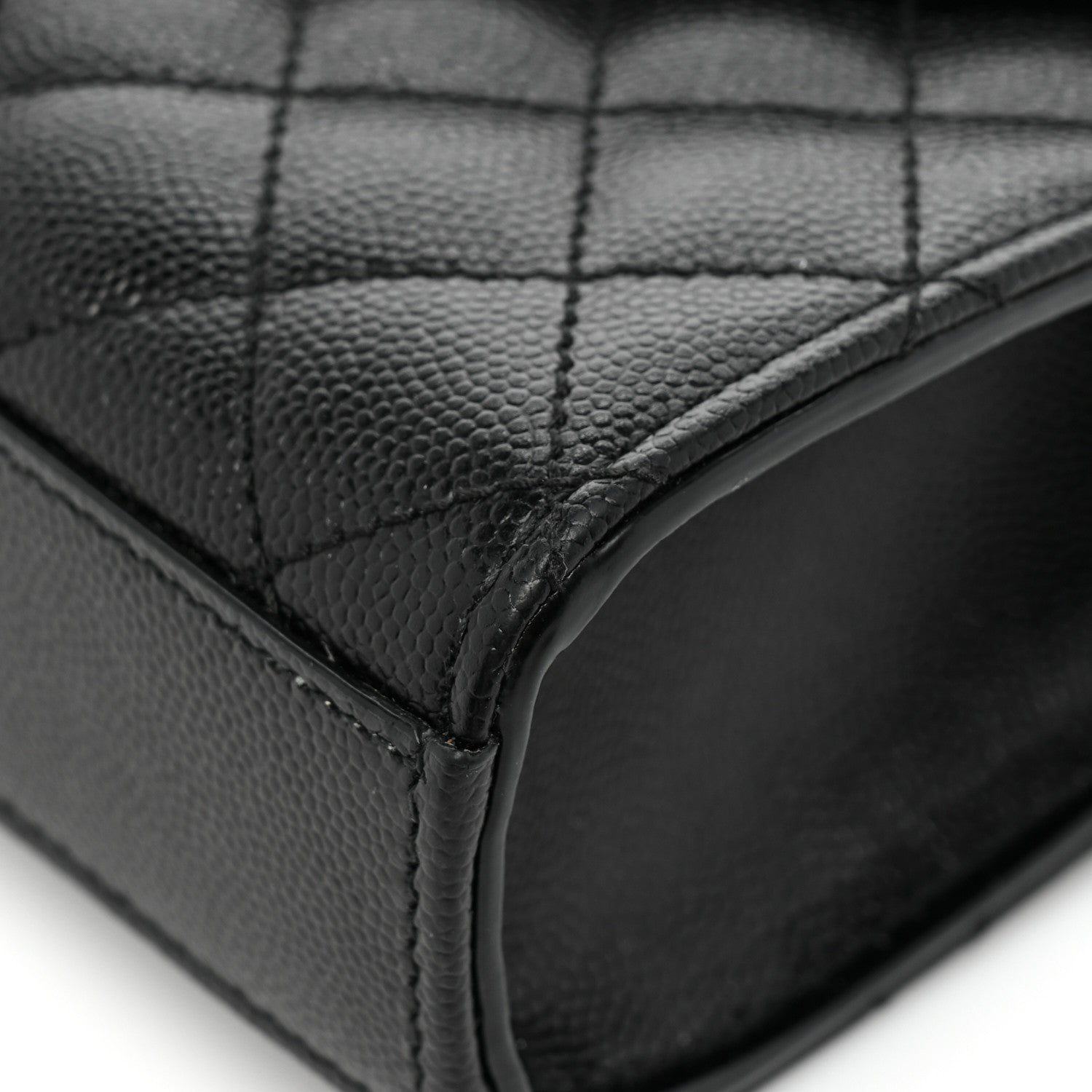 Saint Laurent Grain De Poudre Textured Mixed Matelasse Triquilt Small Monogram Satchel Black 12 of 13