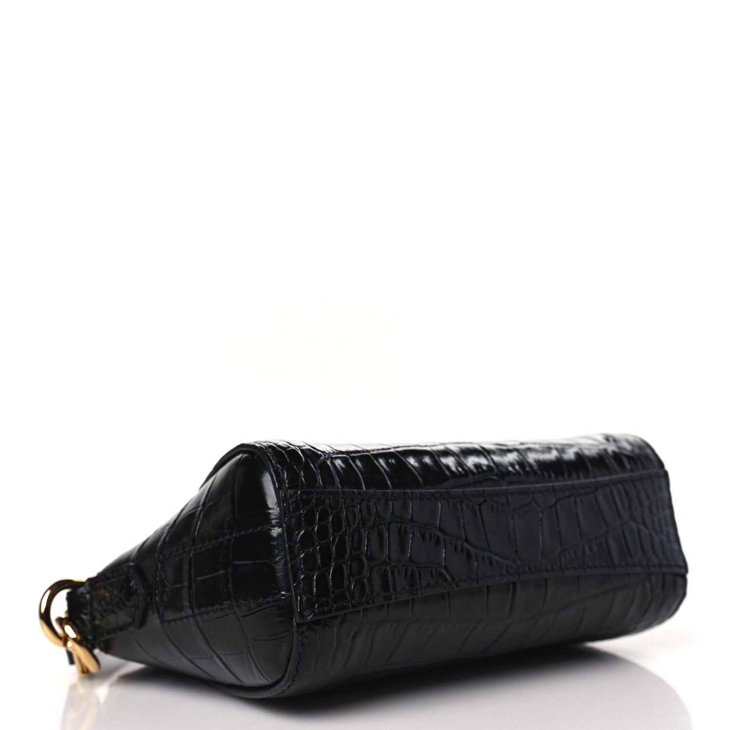 Givenchy Calfskin Crocodile Embossed Nano Antigona Black 4 of 8