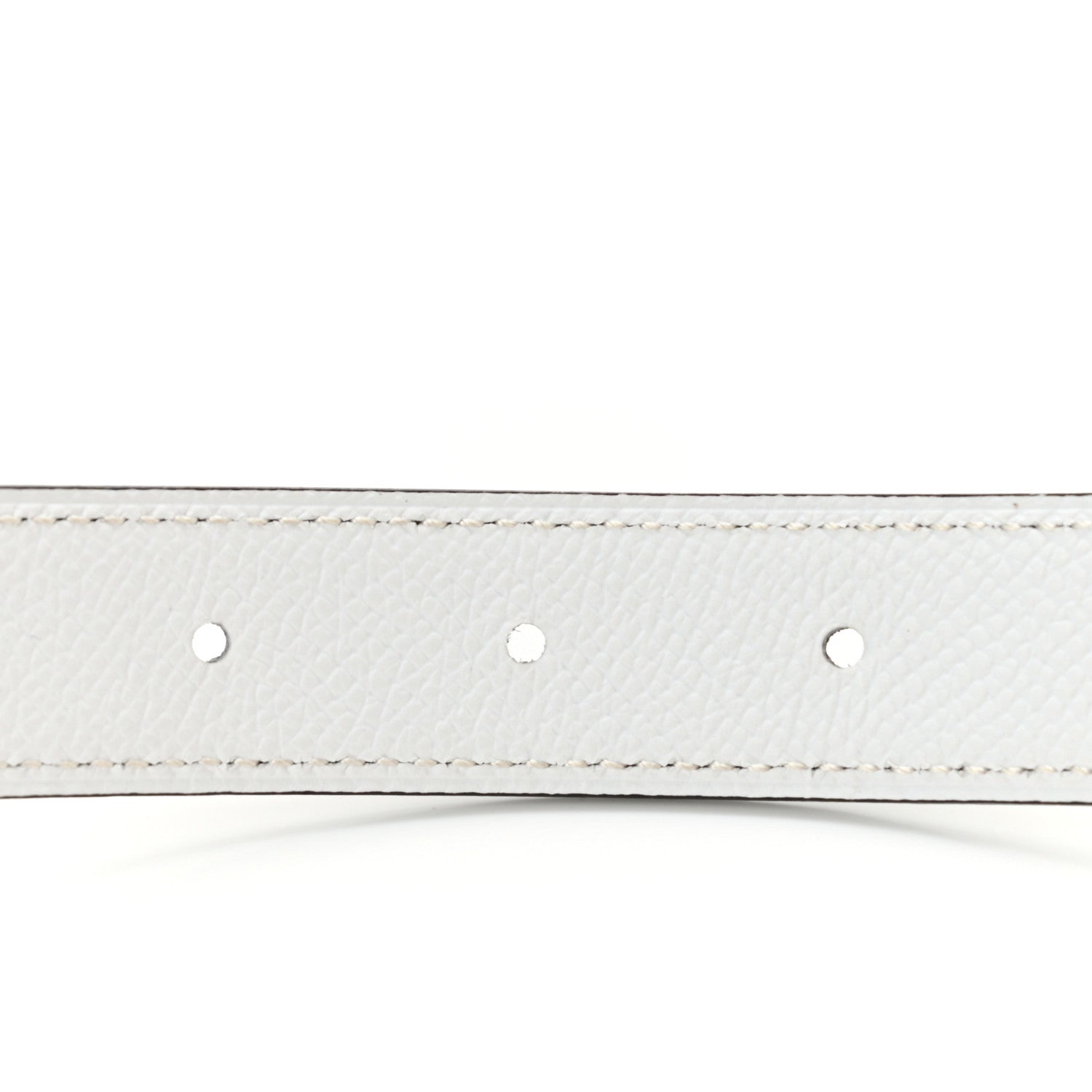 Hermes Swift Epsom Enamel 24mm Belt 85 Etain White 5 of 7