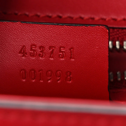Gucci Calfskin Snakeskin Small Lilith Top Handle Bag Red 7 of 12