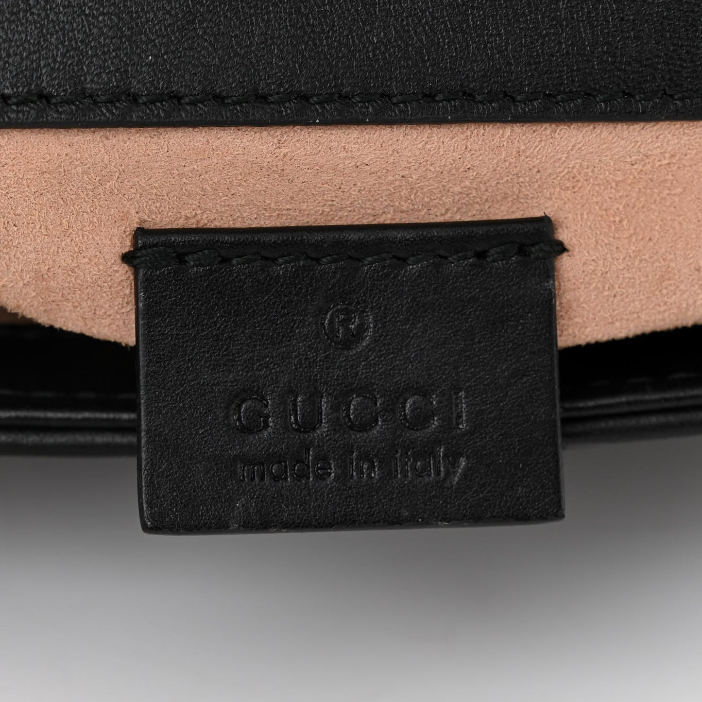 Calfskin Matelasse Super Mini GG Marmont Shoulder Bag Black